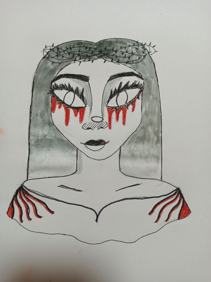 Hey Pandas, Draw Something Scary And Post It Here (Closed) Hey Pandas, Draw Something Scary And Post It Here (Closed)