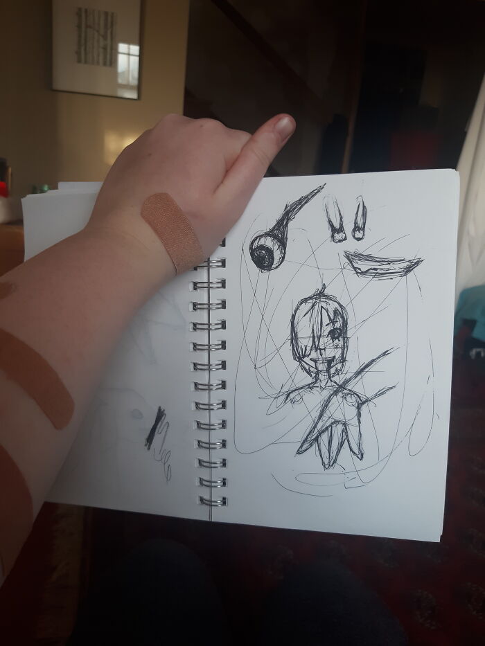 Hey Pandas, Draw Something Scary And Post It Here (Closed) Hey Pandas, Draw Something Scary And Post It Here (Closed)