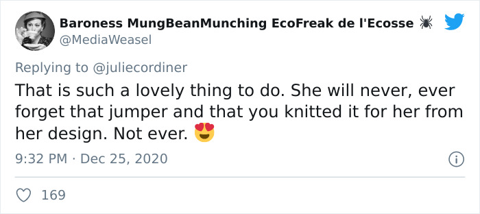 Grandma Surprises Granddaughter By Knitting Her A Christmas Sweater Based On Her Drawing Grandma Surprises Granddaughter By Knitting Her A Christmas Sweater Based On Her Drawing