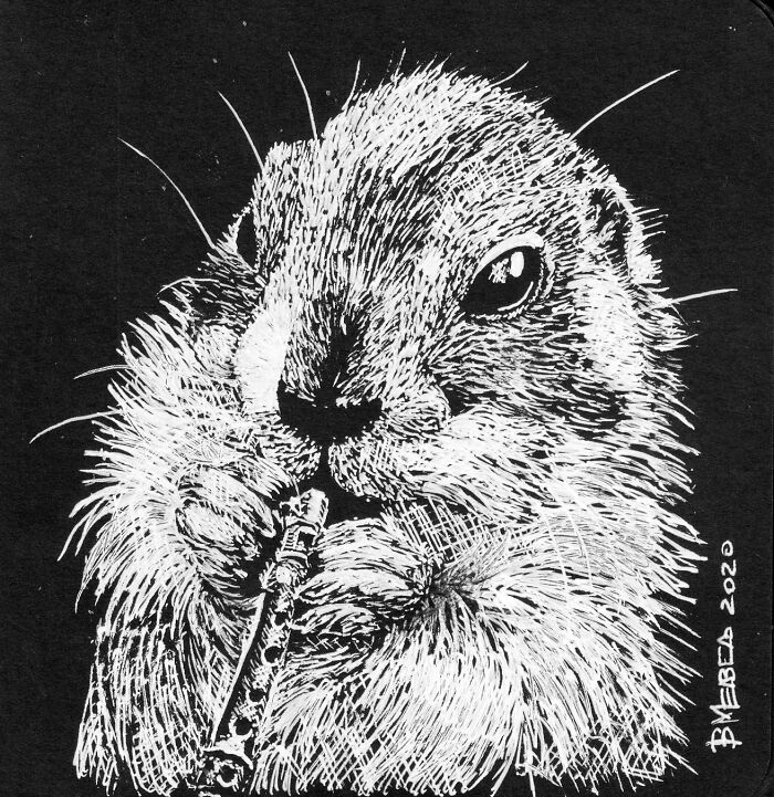 My Daughter Got Me A Black Sketchbook A Couple Of Months Ago, Here Are 47 White Pen Drawings That I Made My Daughter Got Me A Black Sketchbook A Couple Of Months Ago, Here Are 47 White Pen Drawings That I Made