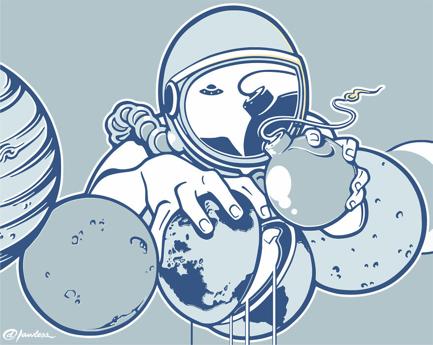 Narcicity: My Illustrations Show Modern-Day Issues