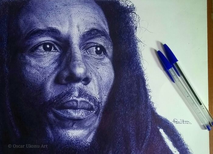 38 Incredible Ballpoint Pen Portraits By Oscar Ukonu Look Like Photos 38 Incredible Ballpoint Pen Portraits By Oscar Ukonu Look Like Photos