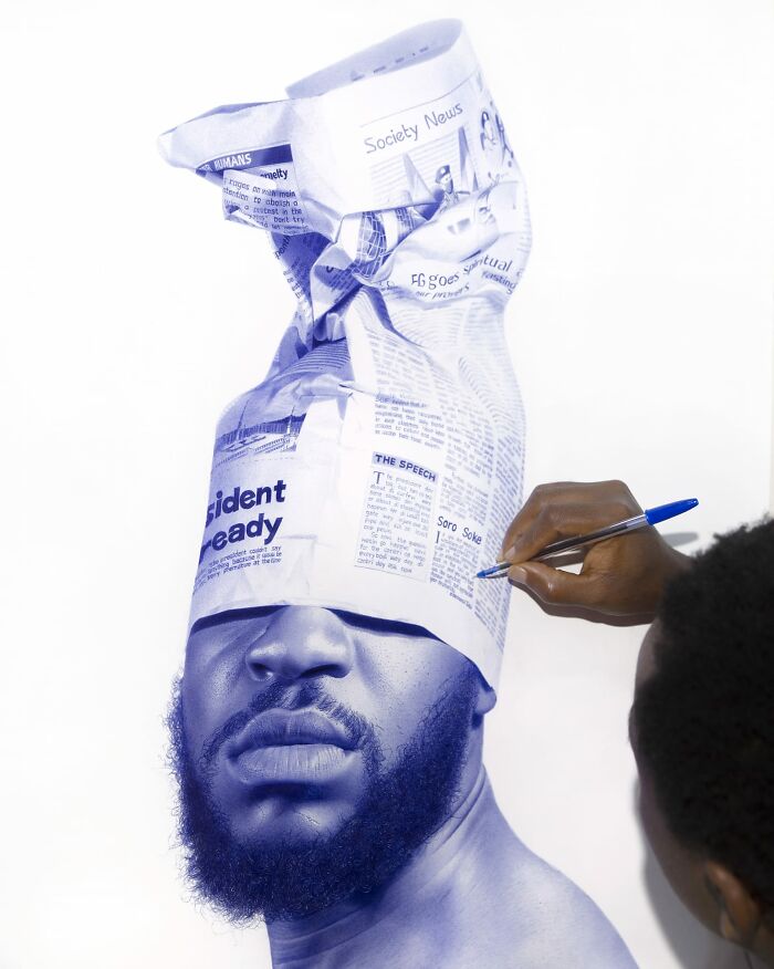 38 Incredible Ballpoint Pen Portraits By Oscar Ukonu Look Like Photos 38 Incredible Ballpoint Pen Portraits By Oscar Ukonu Look Like Photos