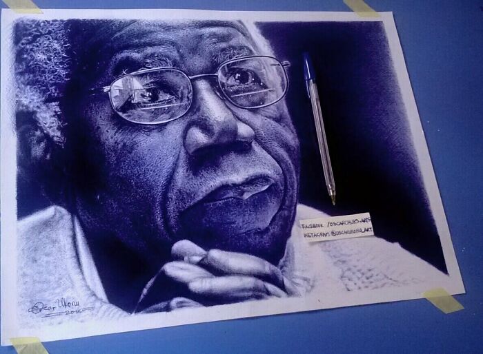 38 Incredible Ballpoint Pen Portraits By Oscar Ukonu Look Like Photos 38 Incredible Ballpoint Pen Portraits By Oscar Ukonu Look Like Photos