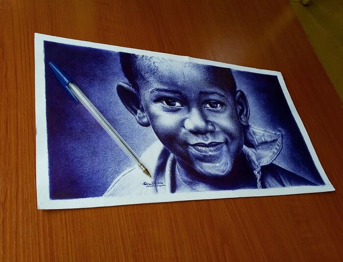 38 Incredible Ballpoint Pen Portraits By Oscar Ukonu Look Like Photos 38 Incredible Ballpoint Pen Portraits By Oscar Ukonu Look Like Photos