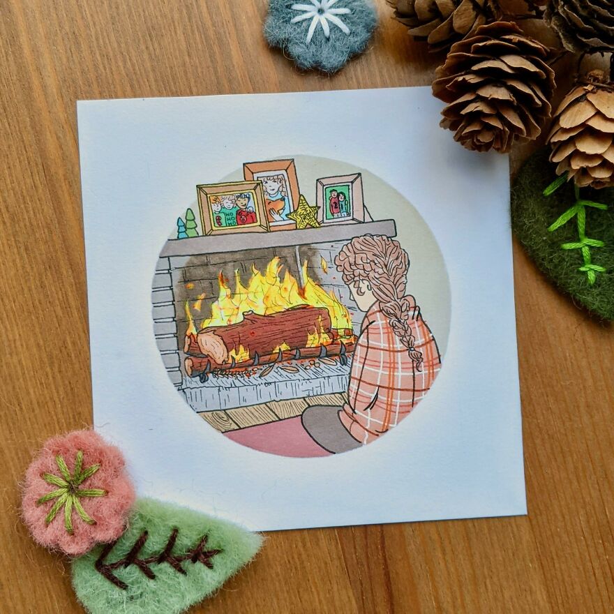 I Have Drawn 21 Festive Illustrations For My Advent Calendar For Christmas I Have Drawn 21 Festive Illustrations For My Advent Calendar For Christmas