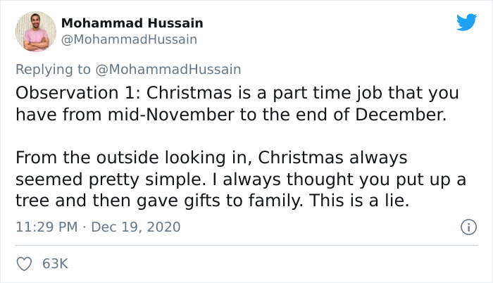 Muslim Guy Celebrating His First Christmas Shares His Observations On Twitter, And They’re Hilariously Accurate Muslim Guy Celebrating His First Christmas Shares His Observations On Twitter, And They’re Hilariously Accurate