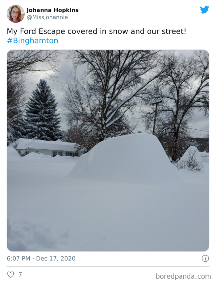 Record-Breaking Snowfall Buries Binghamton, New York, And Here’s What People Woke Up To (30 Pics) Record-Breaking Snowfall Buries Binghamton, New York, And Here’s What People Woke Up To (30 Pics)