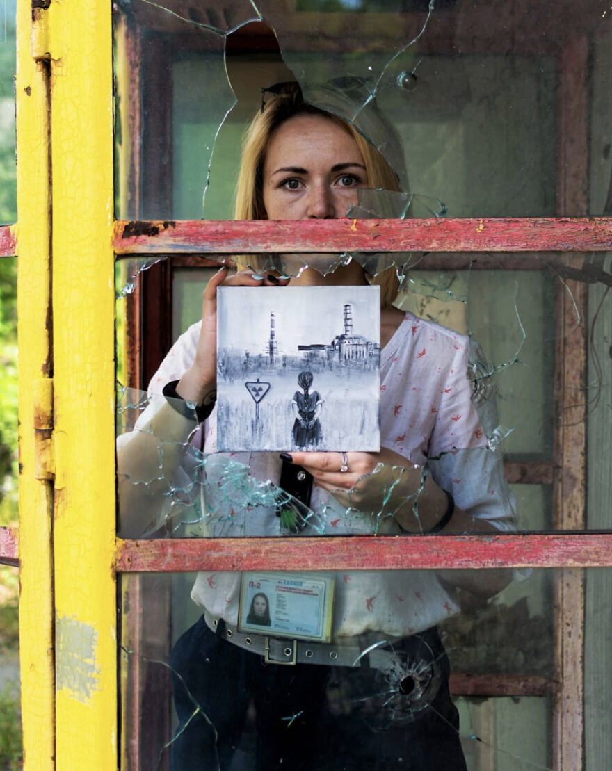 My Sister Created A Series Of Paintings About Chernobyl, Where She Works