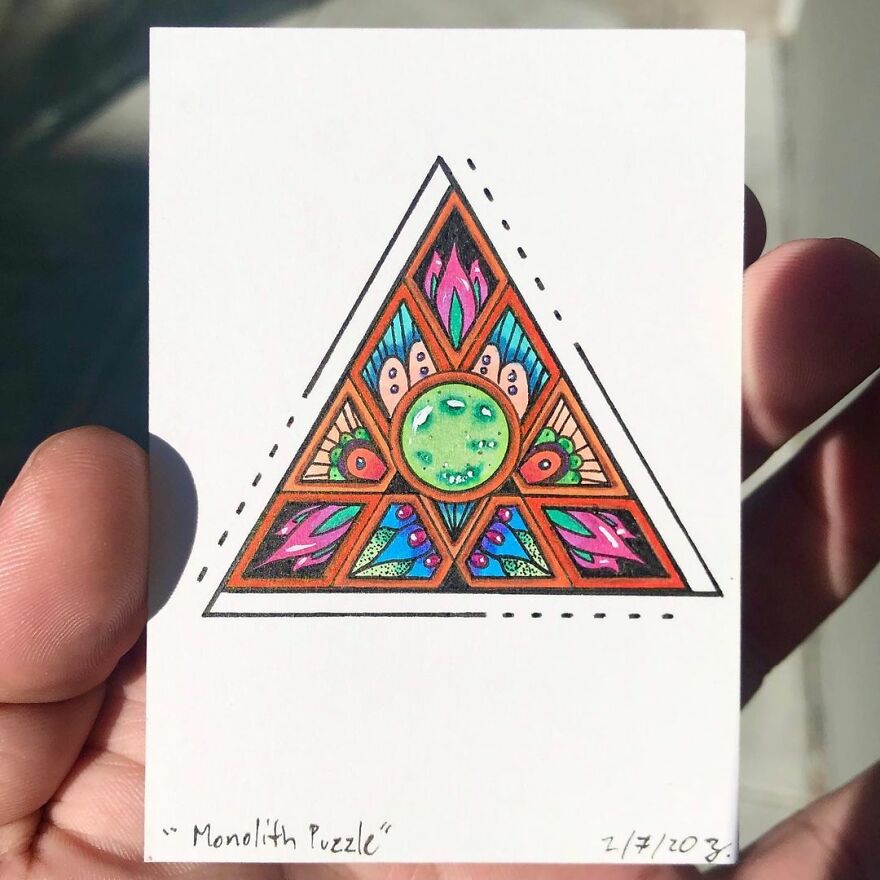 Here Are My Jeweled Doodles Drawn With Pen And Marker (32 Pics)