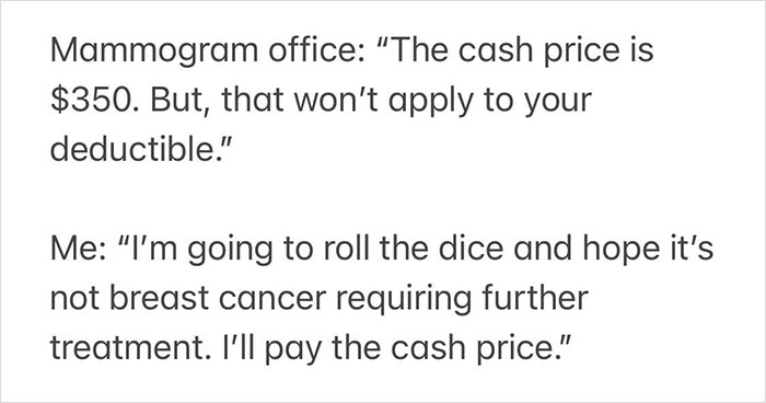 Woman Shares How Her Insurance Company Tried Ripping Her Off After A Check-Up For Breast Cancer Woman Shares How Her Insurance Company Tried Ripping Her Off After A Check-Up For Breast Cancer