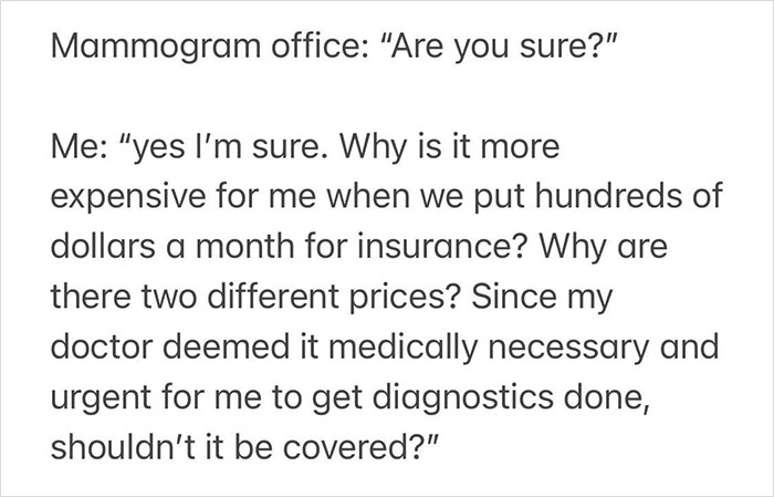 Woman Shares How Her Insurance Company Tried Ripping Her Off After A Check-Up For Breast Cancer Woman Shares How Her Insurance Company Tried Ripping Her Off After A Check-Up For Breast Cancer