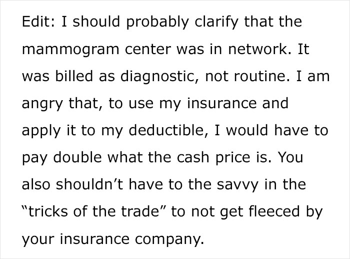 Woman Shares How Her Insurance Company Tried Ripping Her Off After A Check-Up For Breast Cancer Woman Shares How Her Insurance Company Tried Ripping Her Off After A Check-Up For Breast Cancer