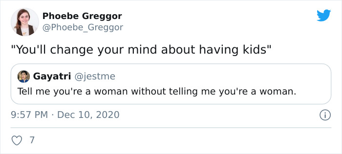 “Tell Me You’re A Woman Without Telling Me You’re A Woman” (30 Tweets) “Tell Me You’re A Woman Without Telling Me You’re A Woman” (30 Tweets)