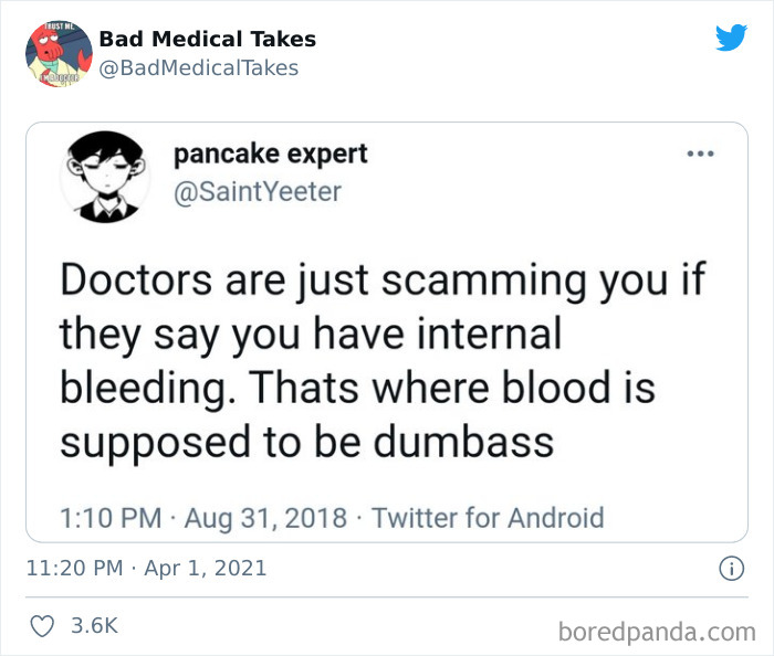 35 People Who Decided To Spread Their Medical ‘Knowledge’ And Got Shamed Over It Online 35 People Who Decided To Spread Their Medical ‘Knowledge’ And Got Shamed Over It Online