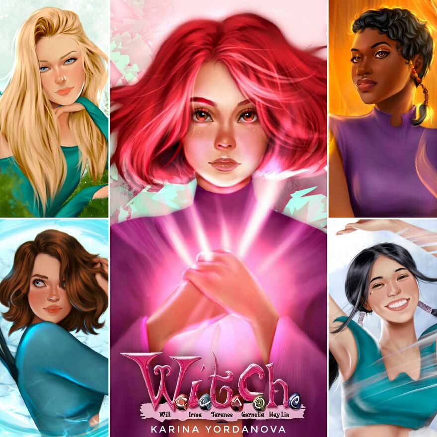 I Stepped Back Into My Childhood And Drew The W.I.T.C.H Girls I Stepped Back Into My Childhood And Drew The W.I.T.C.H Girls