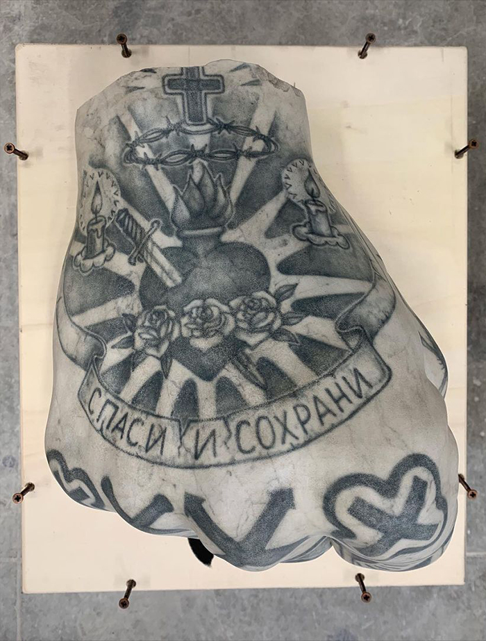 Italian Artist Proves Tattoos Look Good On More Than People’s Skin By Putting Them On His Sculptures (25 Pics) Italian Artist Proves Tattoos Look Good On More Than People’s Skin By Putting Them On His Sculptures (25 Pics)