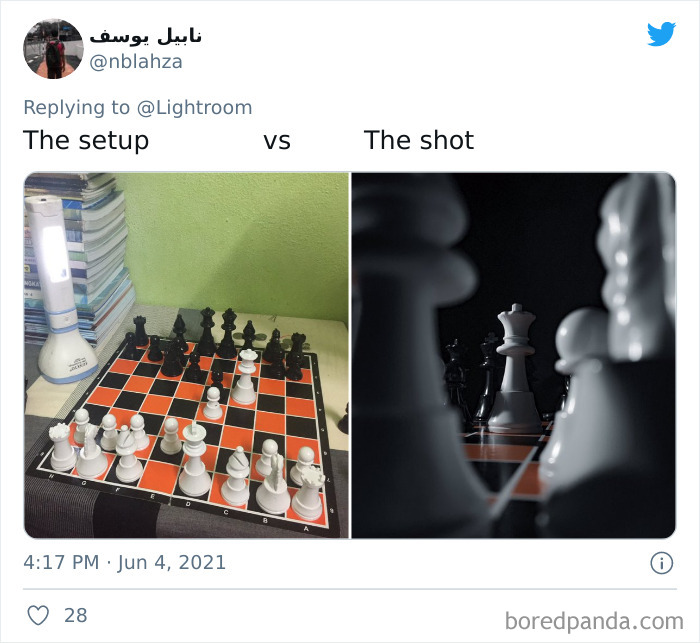 30 People Reveal How Their Photo Setup Looked Vs. The Result It Produced (New Pics) 30 People Reveal How Their Photo Setup Looked Vs. The Result It Produced (New Pics)