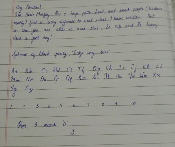 Hey Pandas, Show Us Your Handwriting (Closed)
