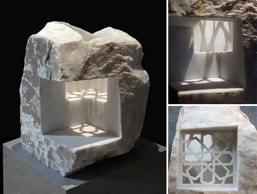 Artist Sculpts Incredible Architectural Spaces That Are Carved Into Marble And Stone (30 New Pics) Artist Sculpts Incredible Architectural Spaces That Are Carved Into Marble And Stone (30 New Pics)