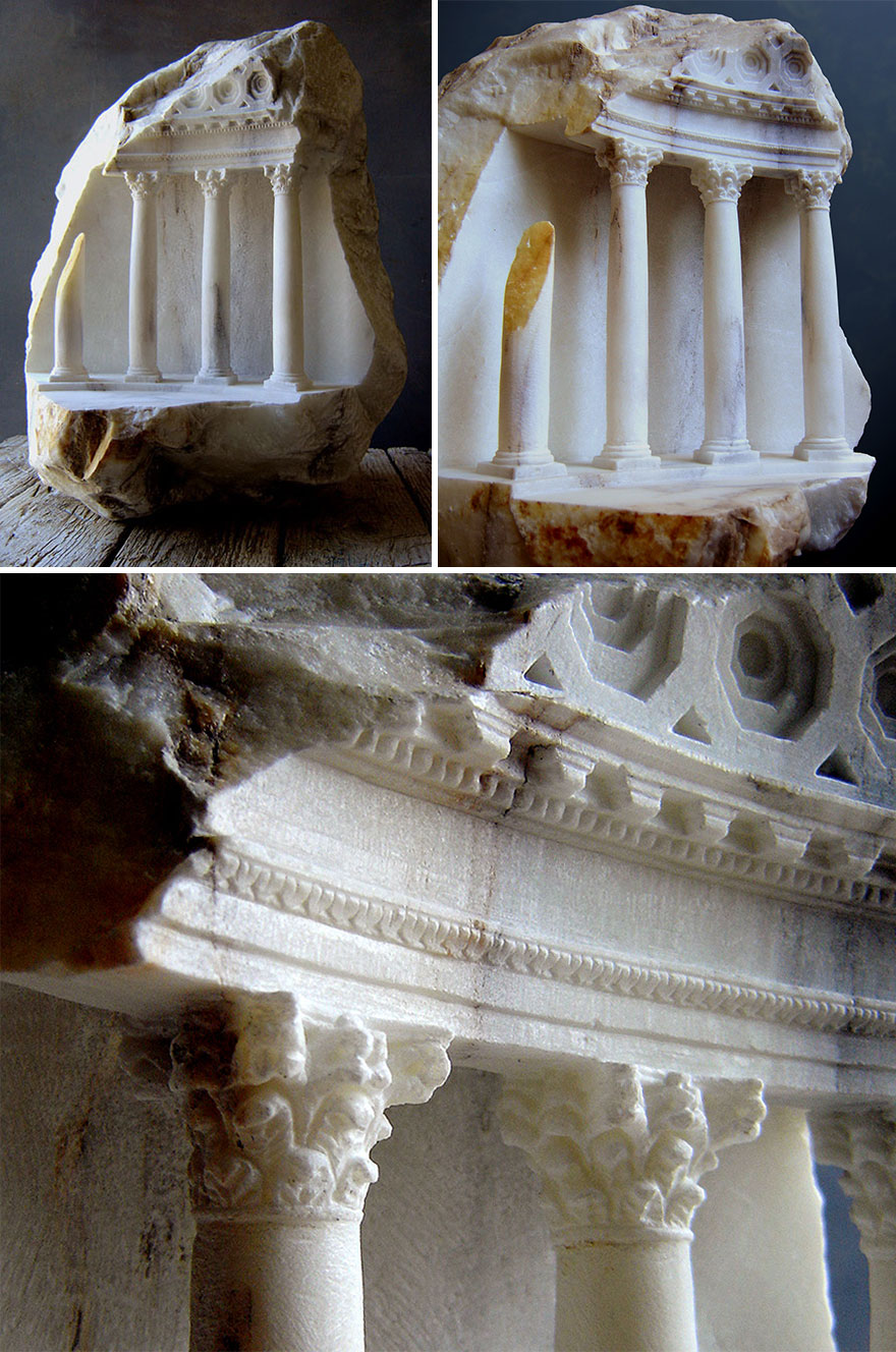 Artist Sculpts Incredible Architectural Spaces That Are Carved Into Marble And Stone (30 New Pics) Artist Sculpts Incredible Architectural Spaces That Are Carved Into Marble And Stone (30 New Pics)