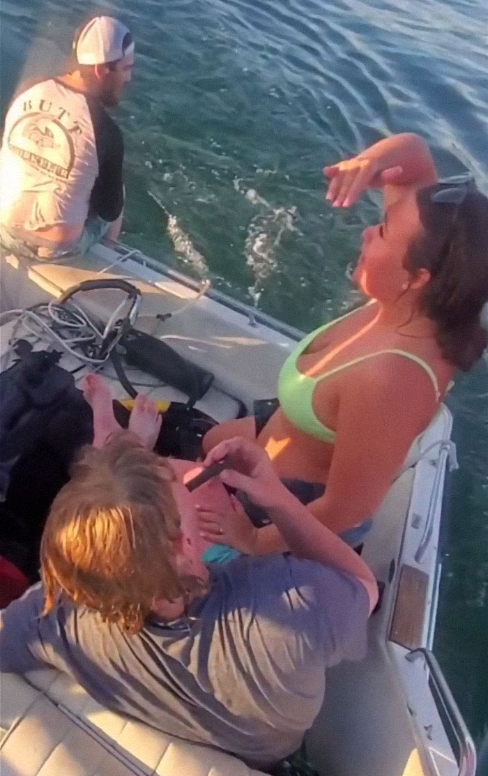 Homophobes Swim For Help To The Pride Boat They Were Just Harassing After Their Own Boat Explodes