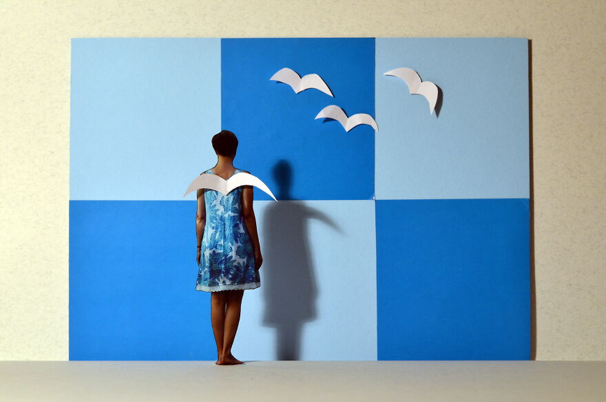 I Make Artistic Photos With A Tiny Cutout Of Myself And No Photoshop I Make Artistic Photos With A Tiny Cutout Of Myself And No Photoshop