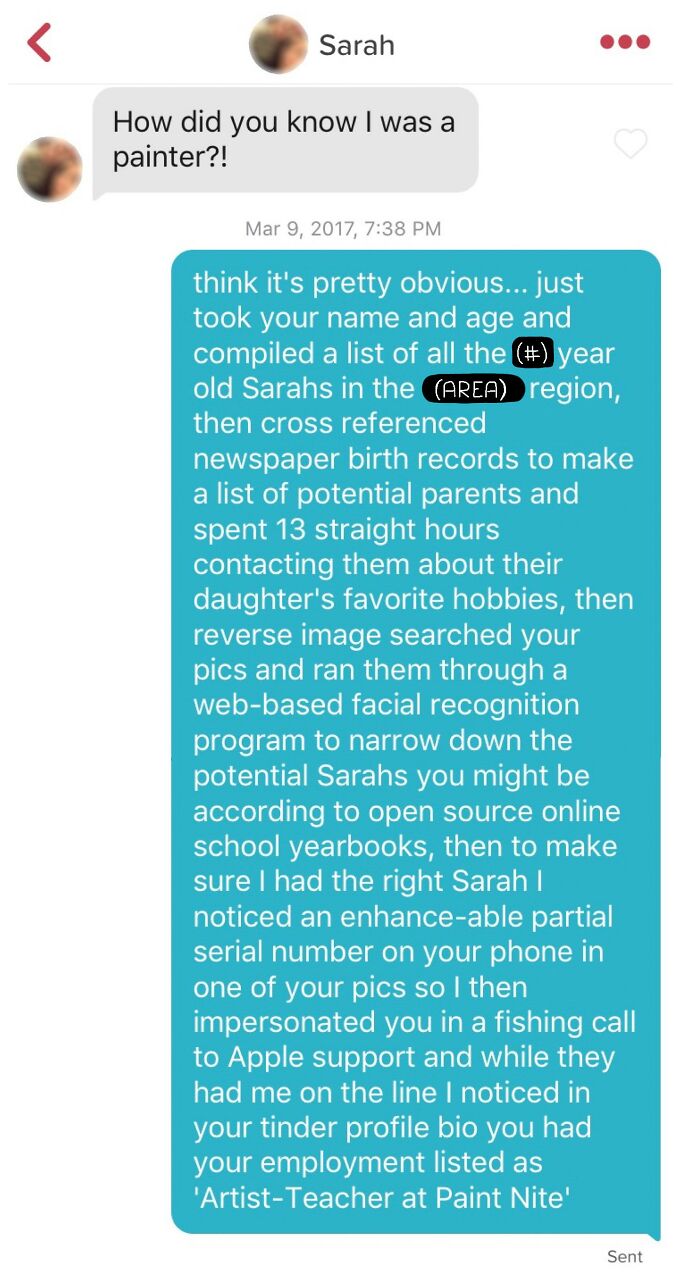 50 Hilarious And Awkward Tinder Chats Shared Online 50 Hilarious And Awkward Tinder Chats Shared Online