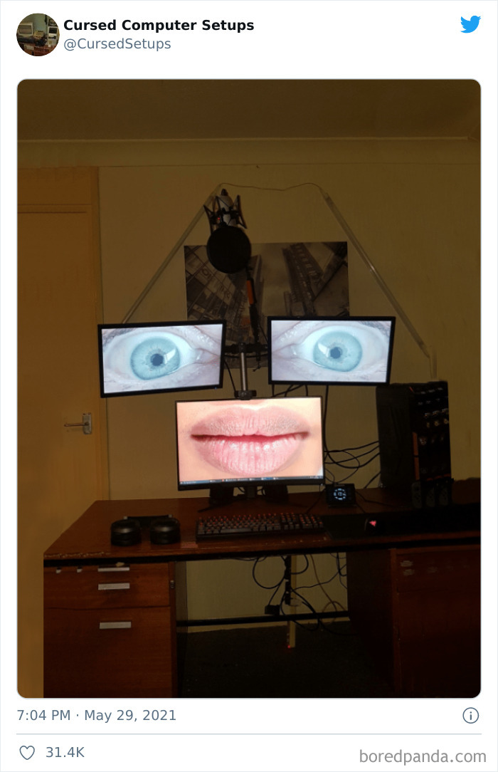 30 Times People Had Such Terrible Computer Setups, They Could Only Be Described As ‘Cursed’, As Shared By This Twitter Account 30 Times People Had Such Terrible Computer Setups, They Could Only Be Described As ‘Cursed’, As Shared By This Twitter Account