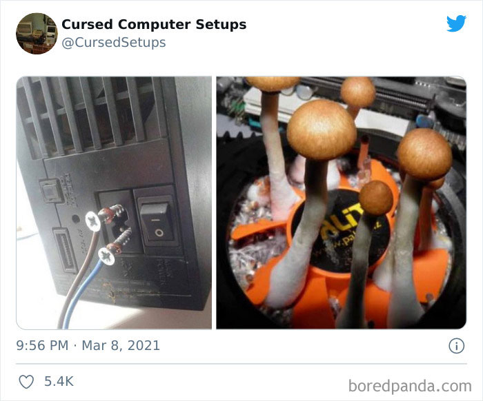 30 Times People Had Such Terrible Computer Setups, They Could Only Be Described As ‘Cursed’, As Shared By This Twitter Account 30 Times People Had Such Terrible Computer Setups, They Could Only Be Described As ‘Cursed’, As Shared By This Twitter Account