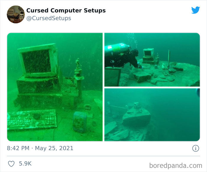 30 Times People Had Such Terrible Computer Setups, They Could Only Be Described As ‘Cursed’, As Shared By This Twitter Account 30 Times People Had Such Terrible Computer Setups, They Could Only Be Described As ‘Cursed’, As Shared By This Twitter Account