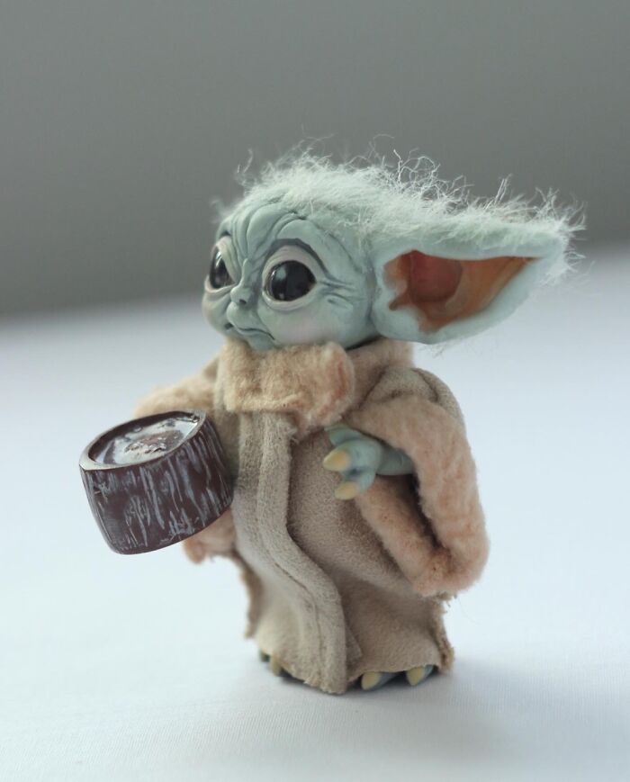 A Tiny Baby Yoda I Made A Whale Ago