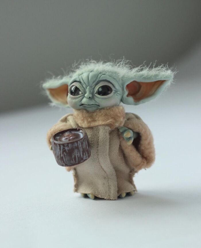 A Tiny Baby Yoda I Made A Whale Ago