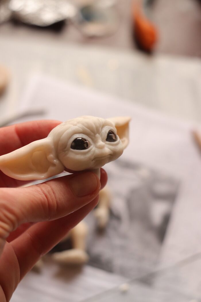 A Tiny Baby Yoda I Made A Whale Ago
