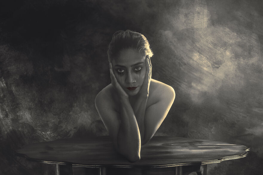 I Photographed Myself To Portray Anxiety With The Help Of Photo Manipulation