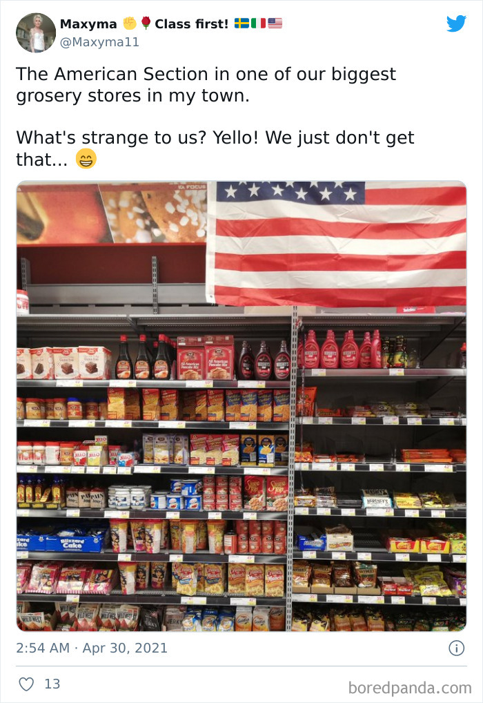 What The “American Food” Section Looks Like In Different Countries What The “American Food” Section Looks Like In Different Countries
