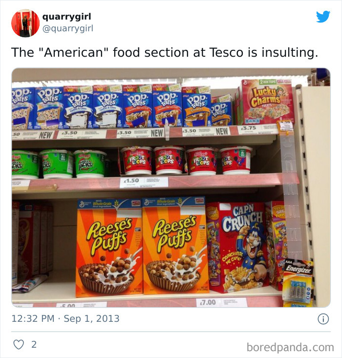 What The “American Food” Section Looks Like In Different Countries What The “American Food” Section Looks Like In Different Countries