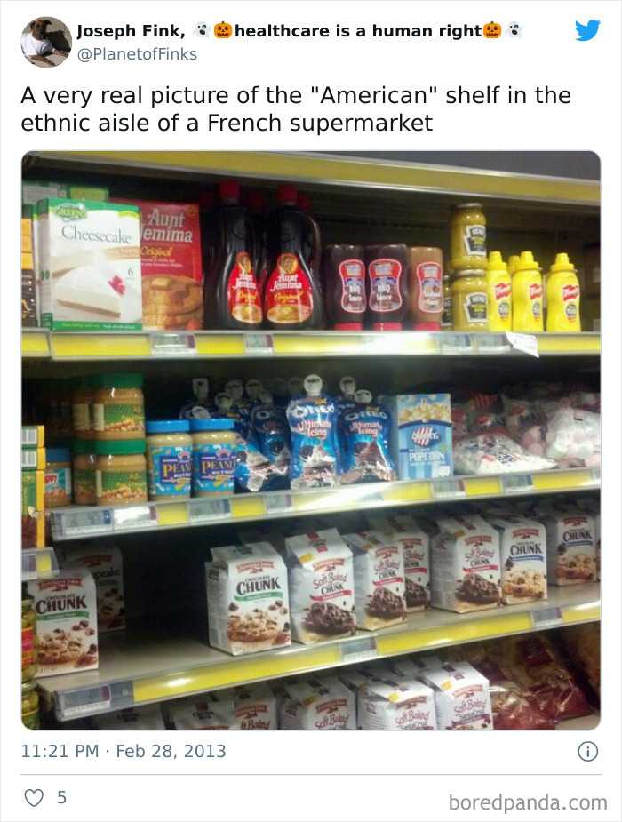 What The “American Food” Section Looks Like In Different Countries What The “American Food” Section Looks Like In Different Countries