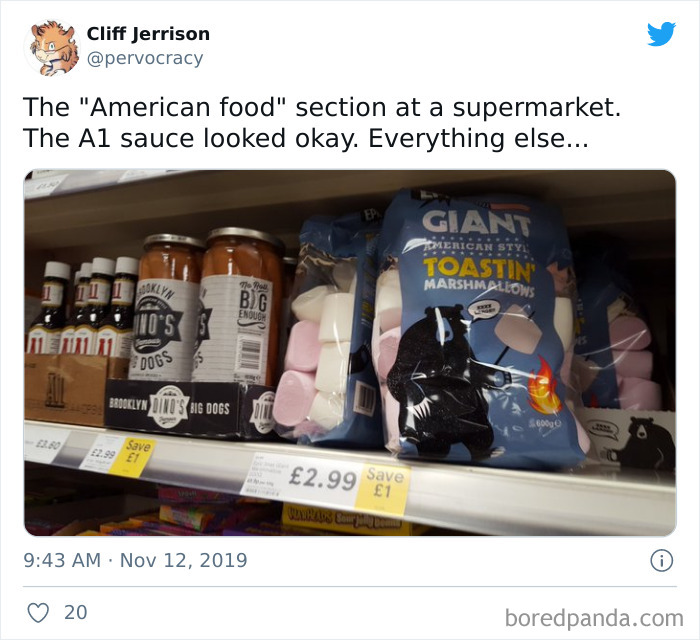 What The “American Food” Section Looks Like In Different Countries What The “American Food” Section Looks Like In Different Countries