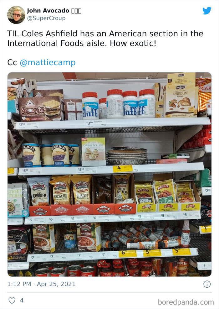 What The “American Food” Section Looks Like In Different Countries What The “American Food” Section Looks Like In Different Countries