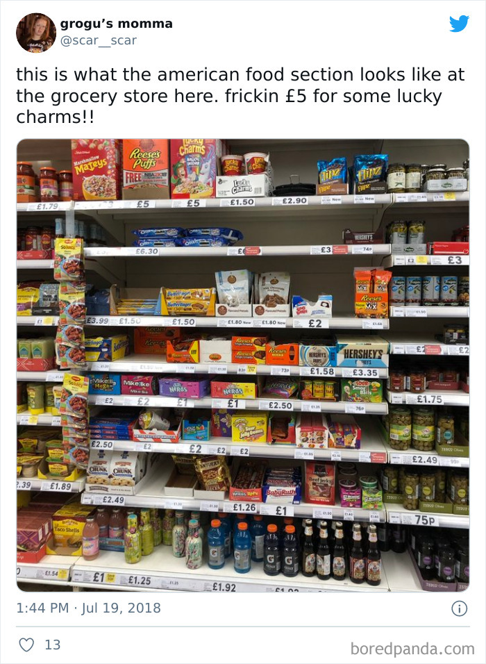 What The “American Food” Section Looks Like In Different Countries What The “American Food” Section Looks Like In Different Countries