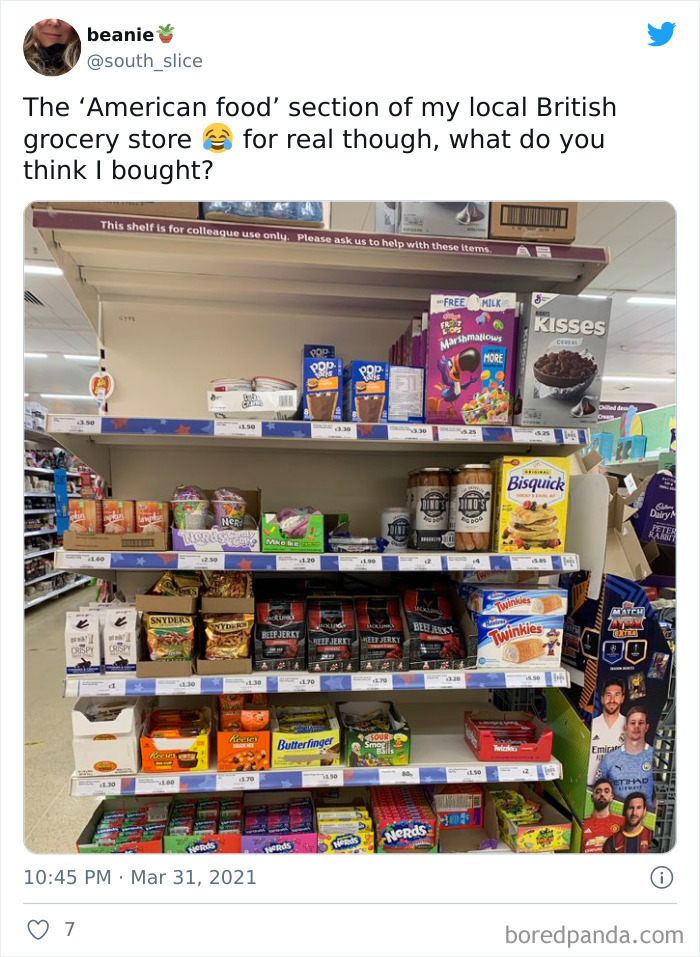 What The “American Food” Section Looks Like In Different Countries What The “American Food” Section Looks Like In Different Countries