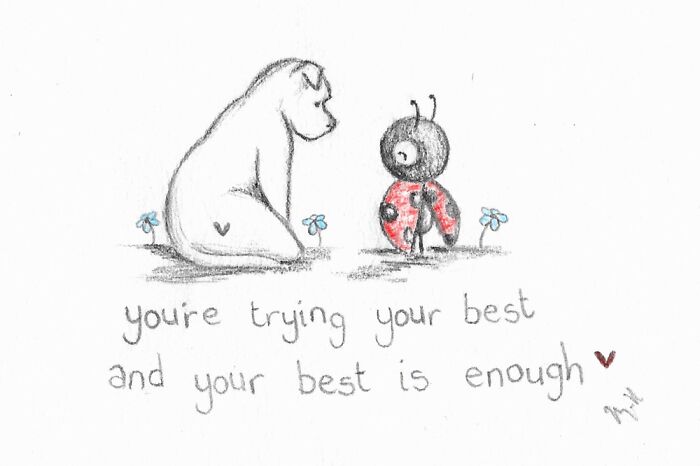 I Made 25 Drawings Of A Ladybug And A Dog And They Share Motivational Quotes About Life I Made 25 Drawings Of A Ladybug And A Dog And They Share Motivational Quotes About Life