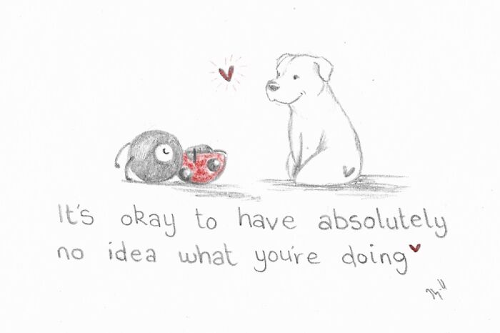 I Made 25 Drawings Of A Ladybug And A Dog And They Share Motivational Quotes About Life I Made 25 Drawings Of A Ladybug And A Dog And They Share Motivational Quotes About Life