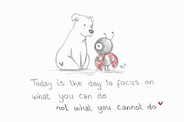 I Made 25 Drawings Of A Ladybug And A Dog And They Share Motivational Quotes About Life I Made 25 Drawings Of A Ladybug And A Dog And They Share Motivational Quotes About Life