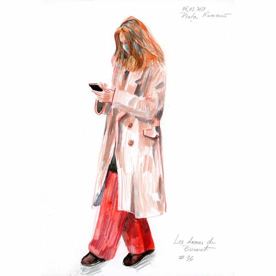 I Do Quick Drawings Of Women On The Streets Of Bucharest (39 Pics) I Do Quick Drawings Of Women On The Streets Of Bucharest (39 Pics)