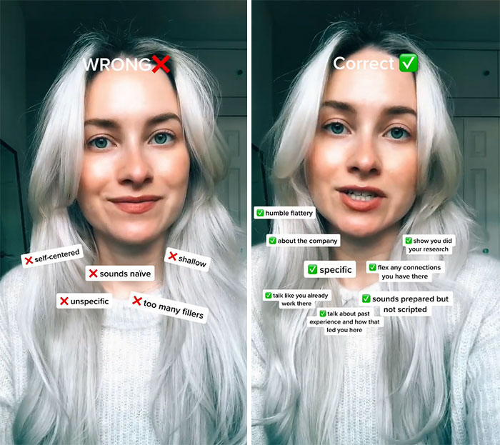 Woman Explains How To Answer Difficult Job Interview Questions Where Many People Fail Woman Explains How To Answer Difficult Job Interview Questions Where Many People Fail