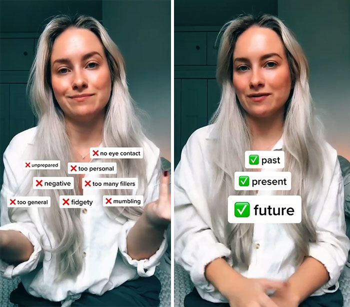 Woman Explains How To Answer Difficult Job Interview Questions Where Many People Fail Woman Explains How To Answer Difficult Job Interview Questions Where Many People Fail