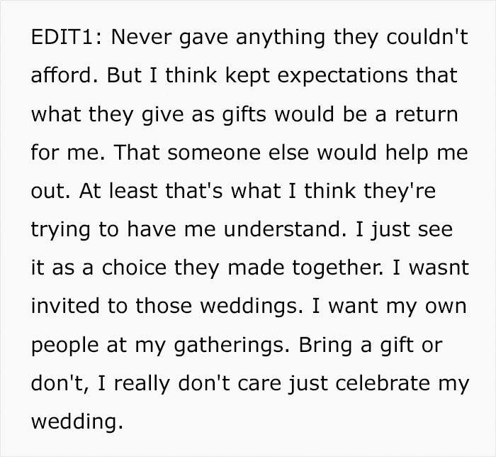 Parents Want To “Collect” Off Of Their Child’s Wedding – She Says No And Family Drama Ensues Parents Want To “Collect” Off Of Their Child’s Wedding – She Says No And Family Drama Ensues