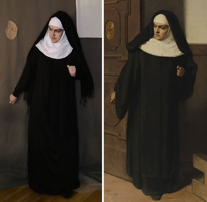 Woman Decides To Recreate One Classical Painting Per Day, Does An Awesome Job (30 Pics) Woman Decides To Recreate One Classical Painting Per Day, Does An Awesome Job (30 Pics)